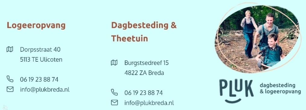 Pluk leeromgeving, dagbesteding en theetuin