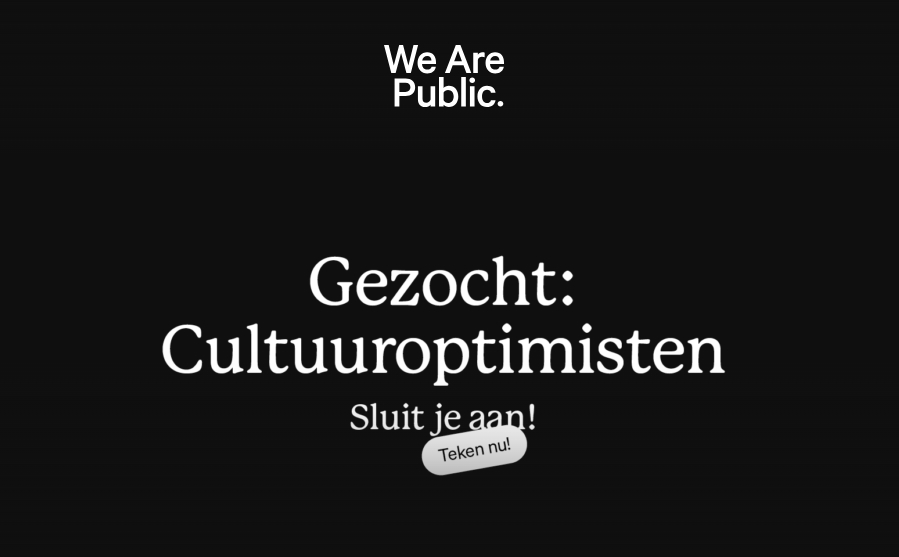 We Are People - Cultuuroptimisten