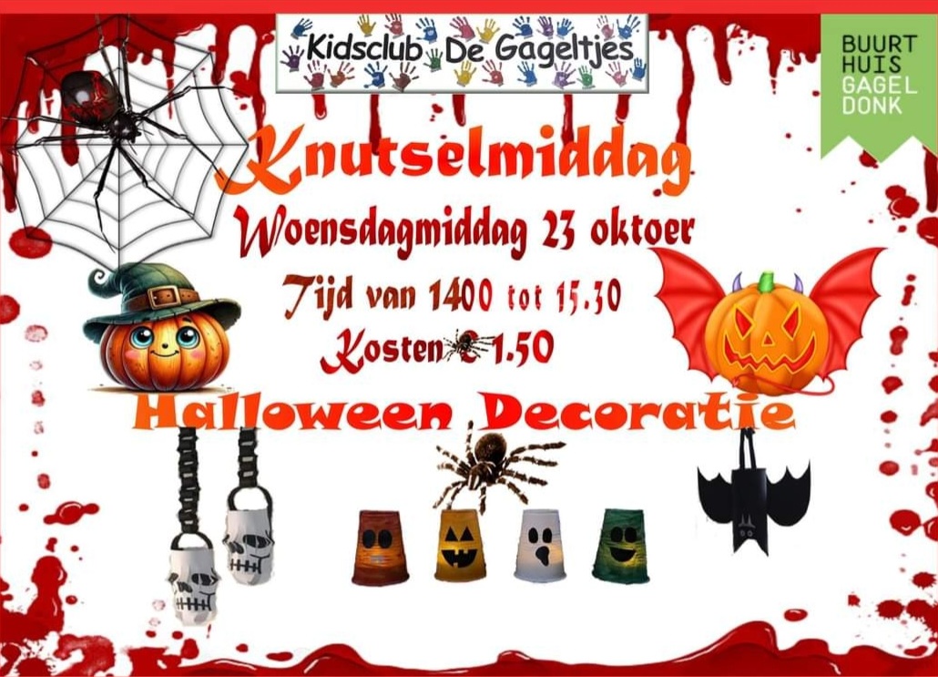 Buurthuis Gageldonk Kidsclub Gageltjes Halloween