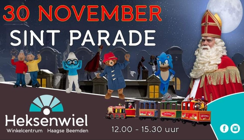 Sint Parade Winkelcentrum Heksenwiel