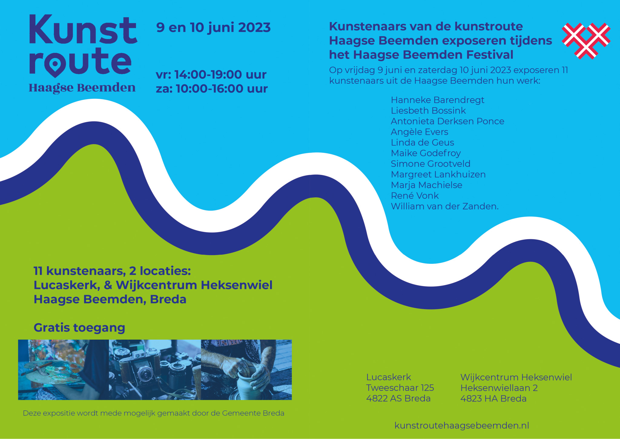 Download flyer Kunstroute Haagse Beemden